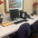 computer station with reclining chairs
